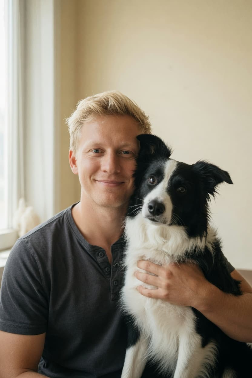 Elias, CEO — Django (Border Collie)
